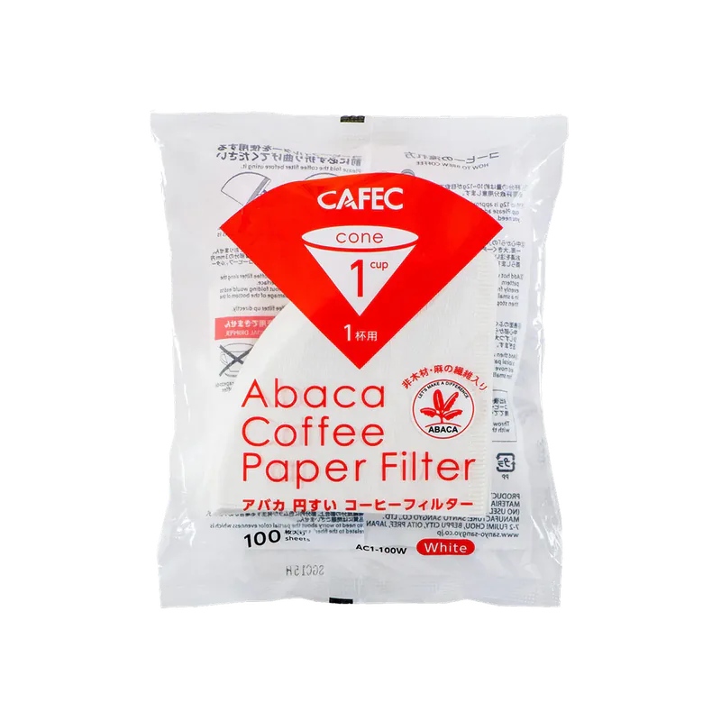 1 CUP ABACA FILTER PAPER 100PK